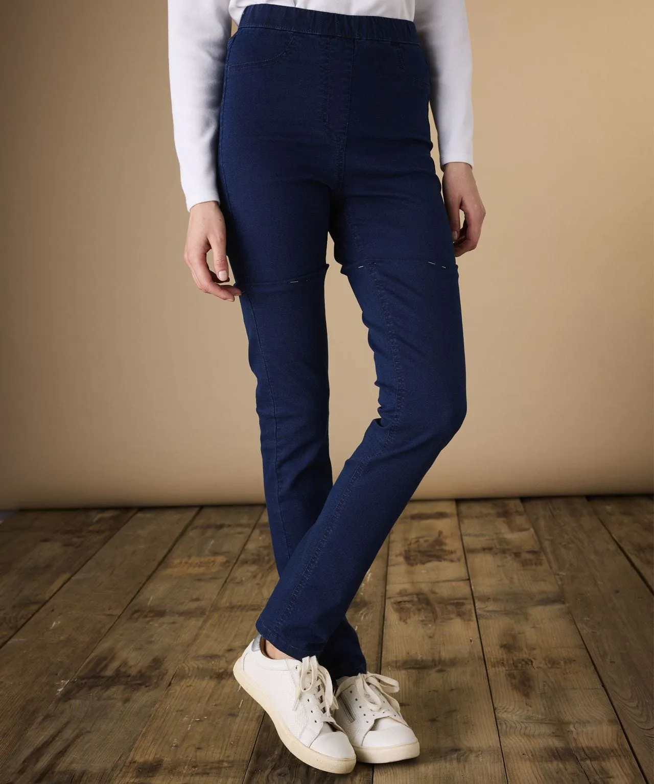 Denim Pull-on Trousers