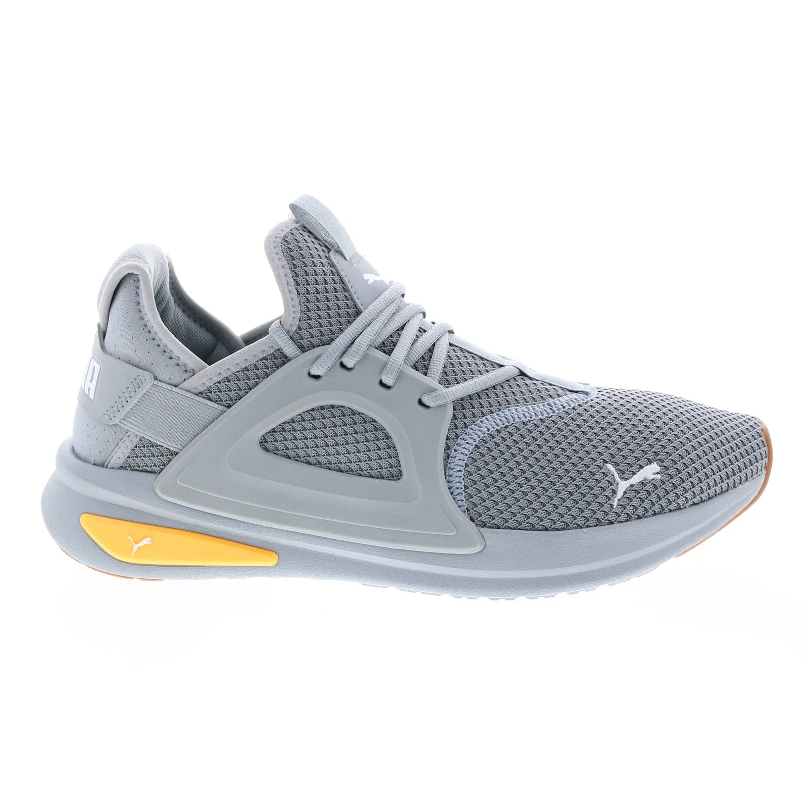 Puma Softride Enzo Evo Knit 37695402 Men's Gray Canvas Athletic Running Shoes