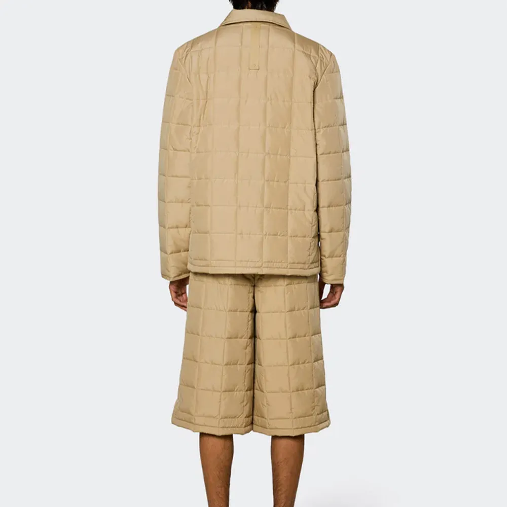 Rains Quilted Beige Jacket