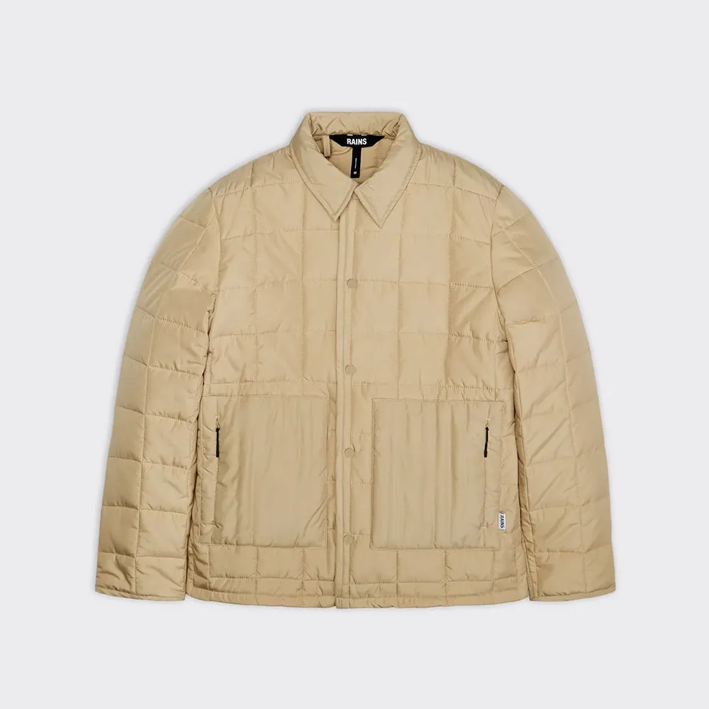 Rains Quilted Beige Jacket