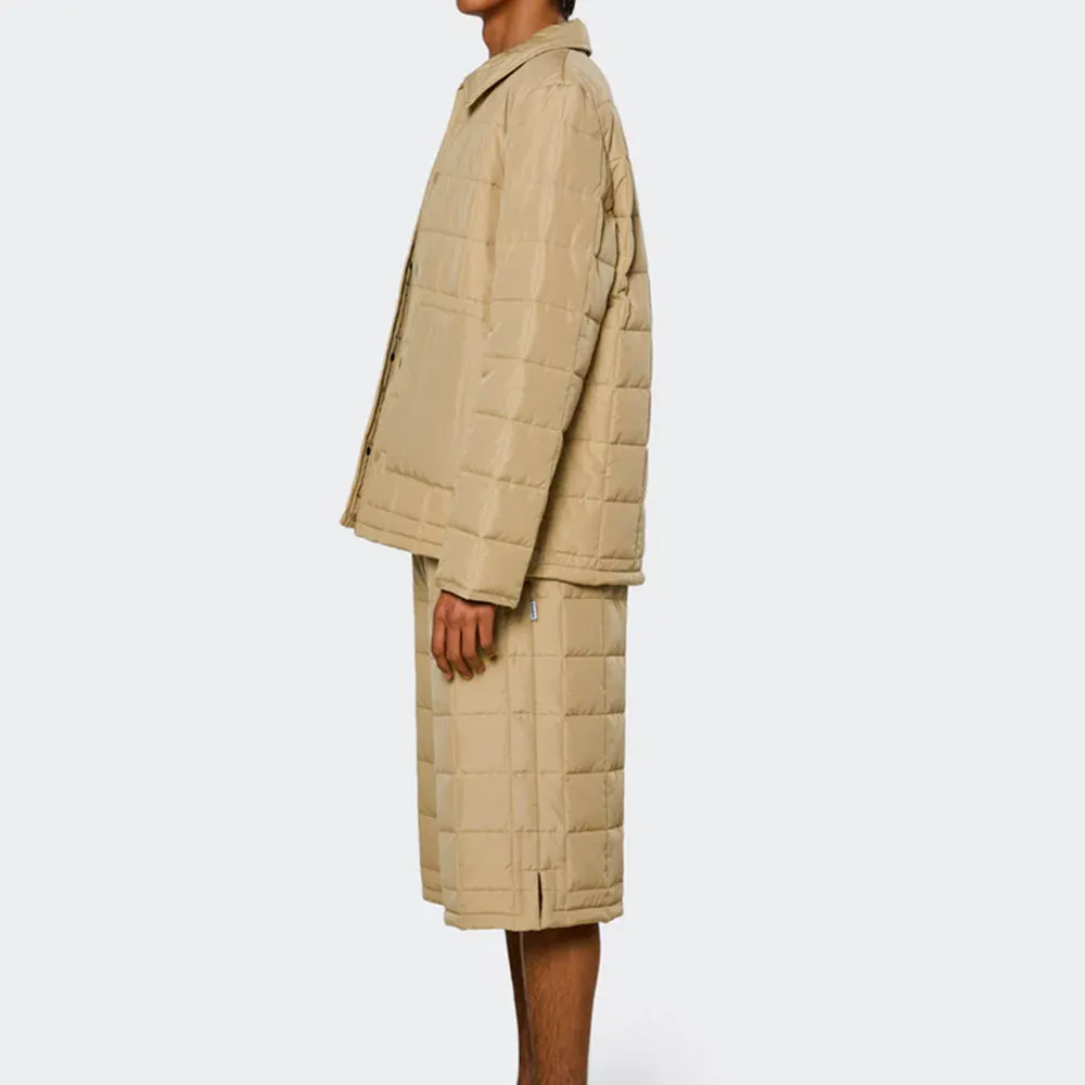 Rains Quilted Beige Jacket