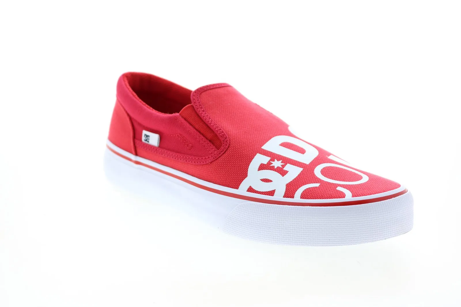 Red DC Trase Slip-On SP Canvas Sneakers for Men - ADYS300185