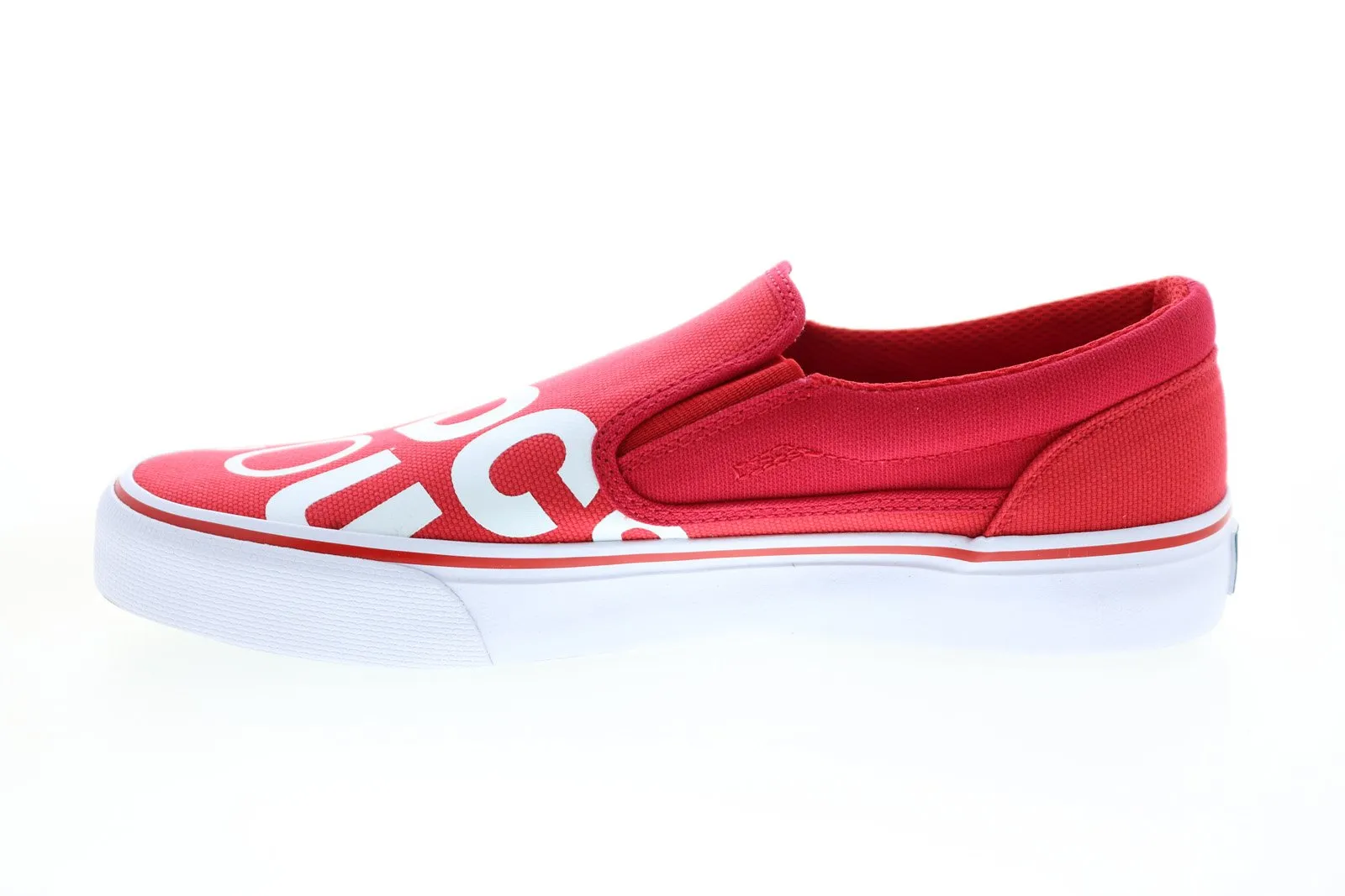 Red DC Trase Slip-On SP Canvas Sneakers for Men - ADYS300185