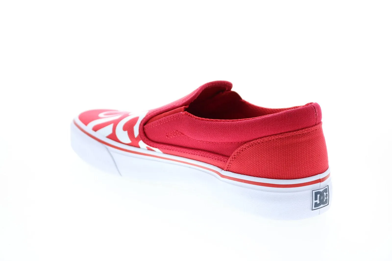 Red DC Trase Slip-On SP Canvas Sneakers for Men - ADYS300185