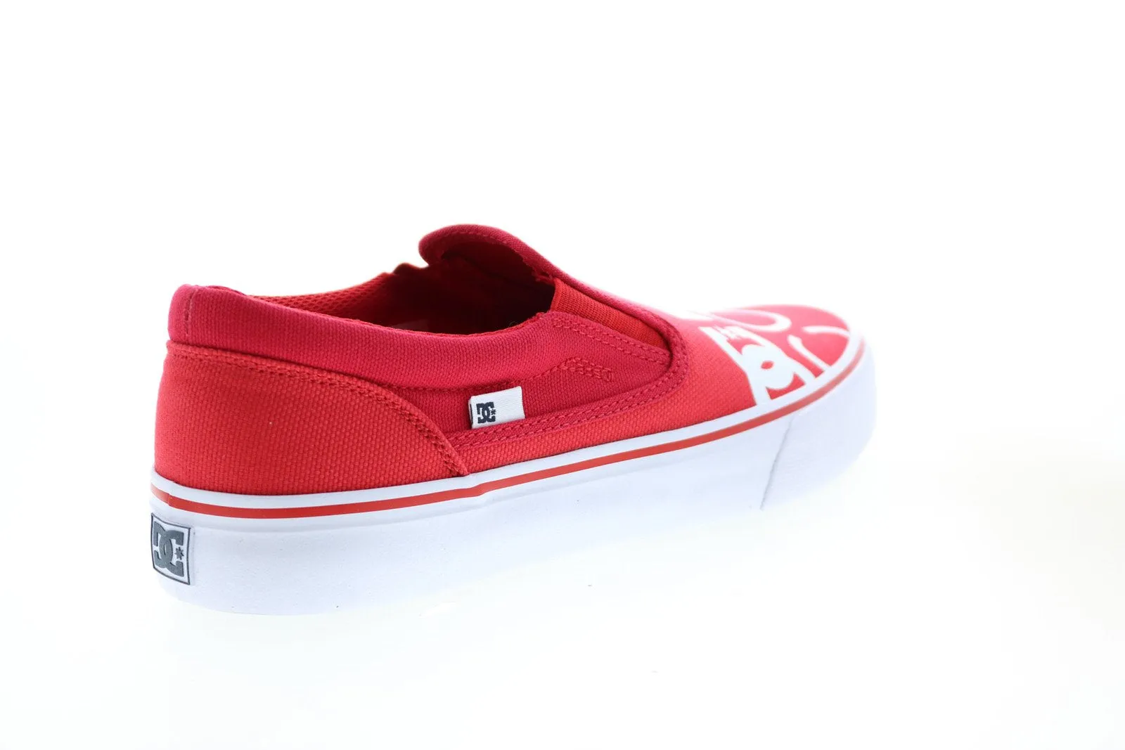 Red DC Trase Slip-On SP Canvas Sneakers for Men - ADYS300185