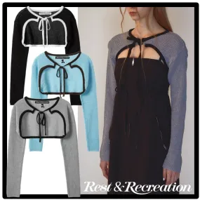 Rest & Recreation Street Style Logo Cardigans