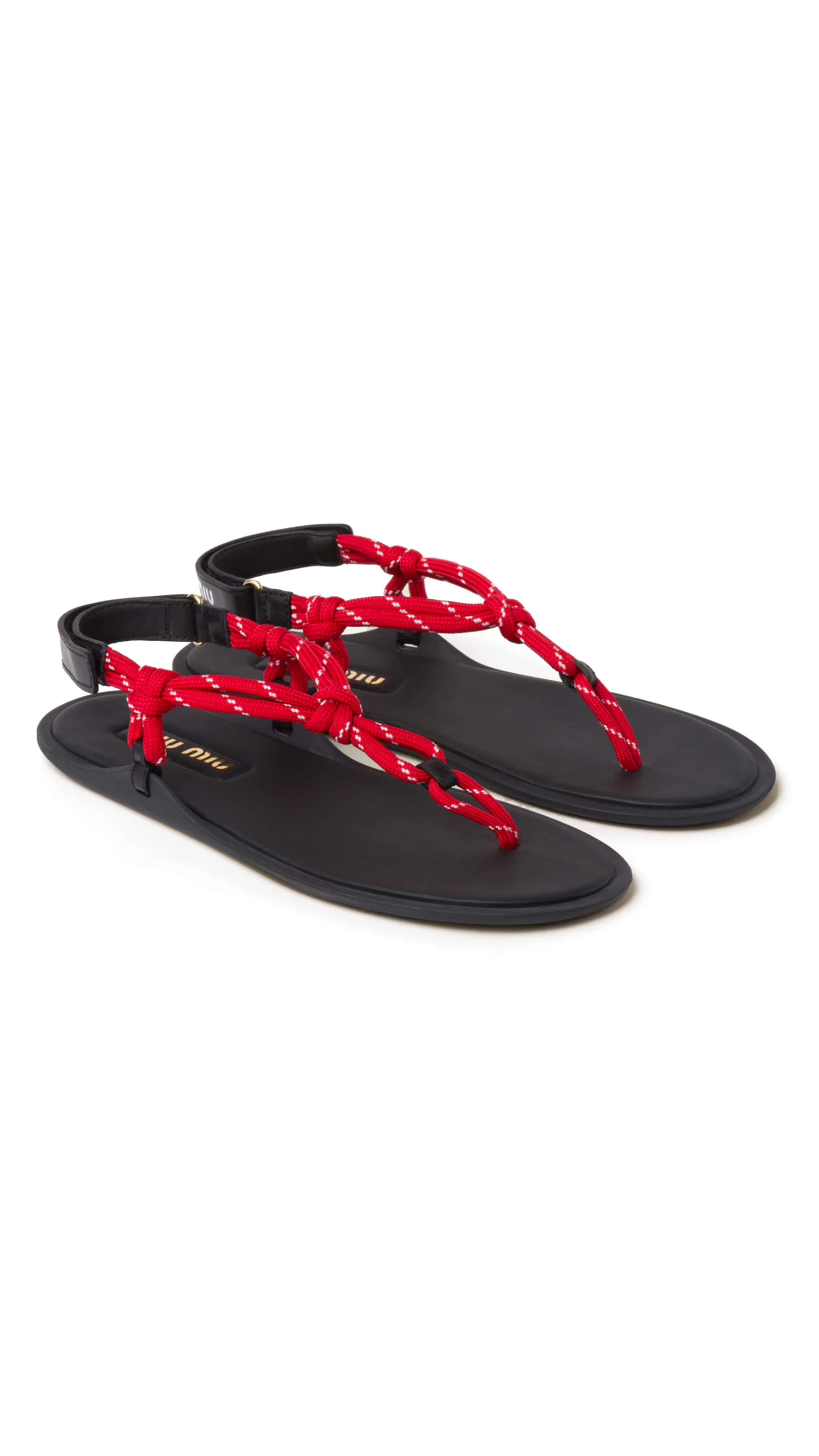 Riviere Cord Leather Sandals