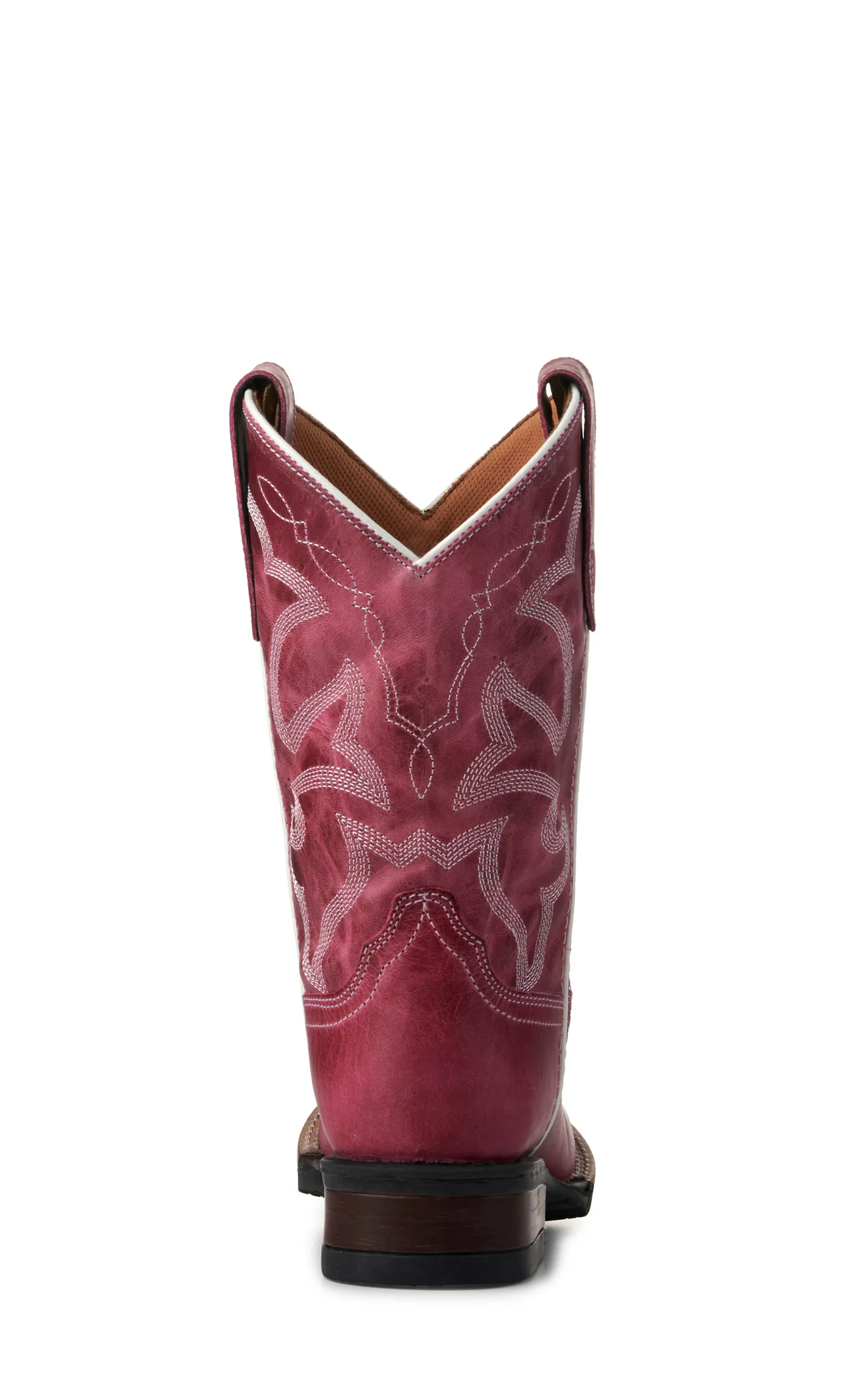 Roper Girls' Pink Square Toe Cowgirl Boots.