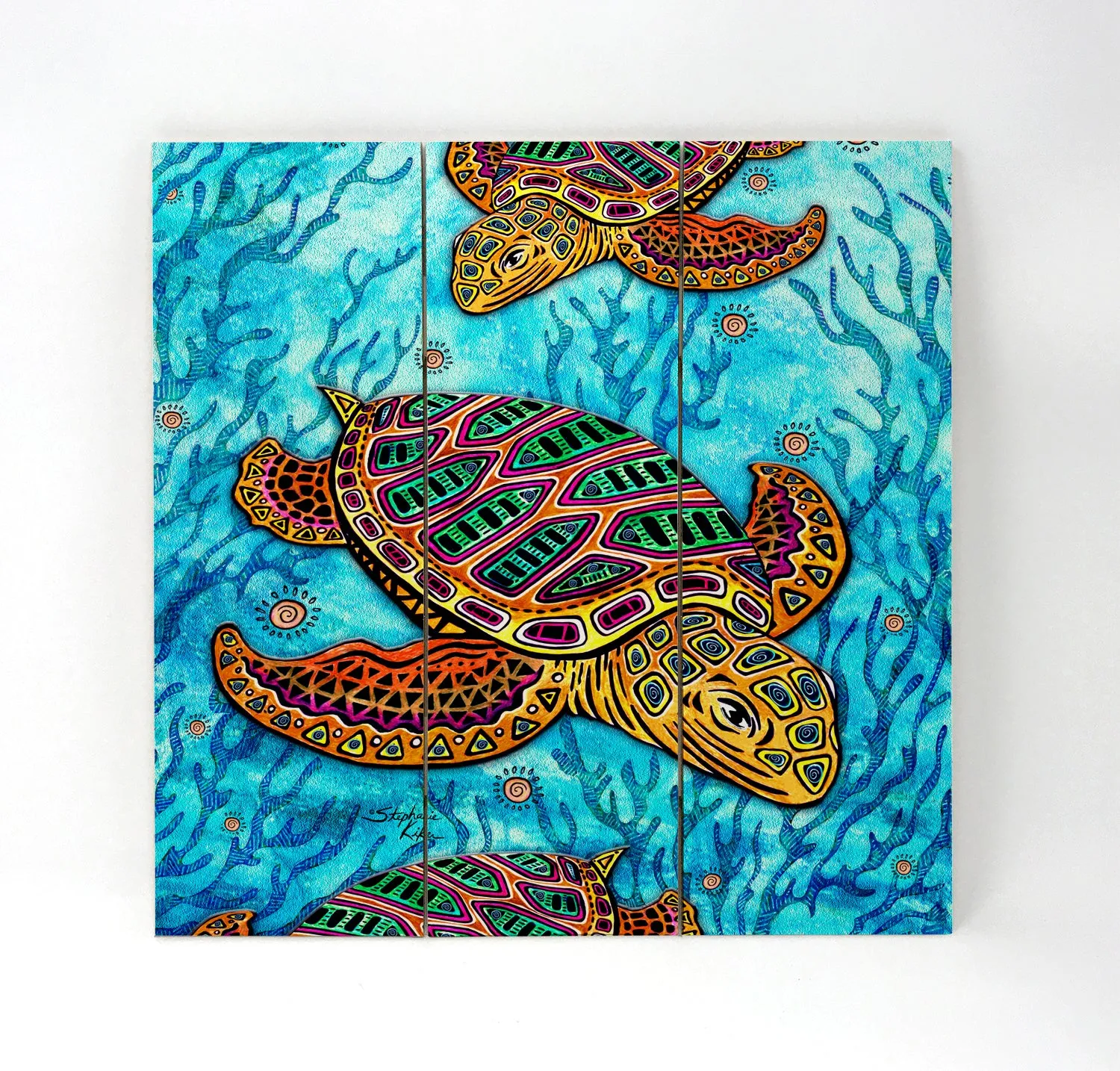 Rustic Loggerhead Turtle Wall Decor