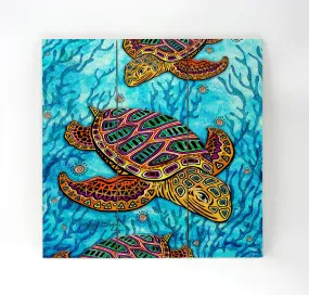 Rustic Loggerhead Turtle Wall Decor