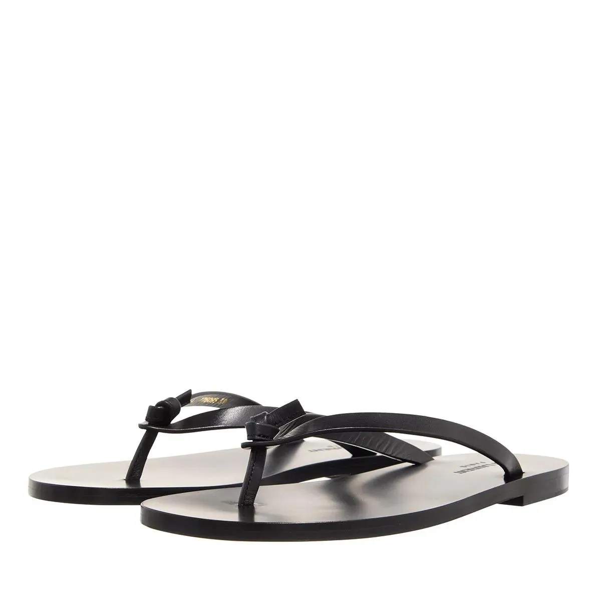 Saint Laurent Black Laguna Flip Flop Sandals