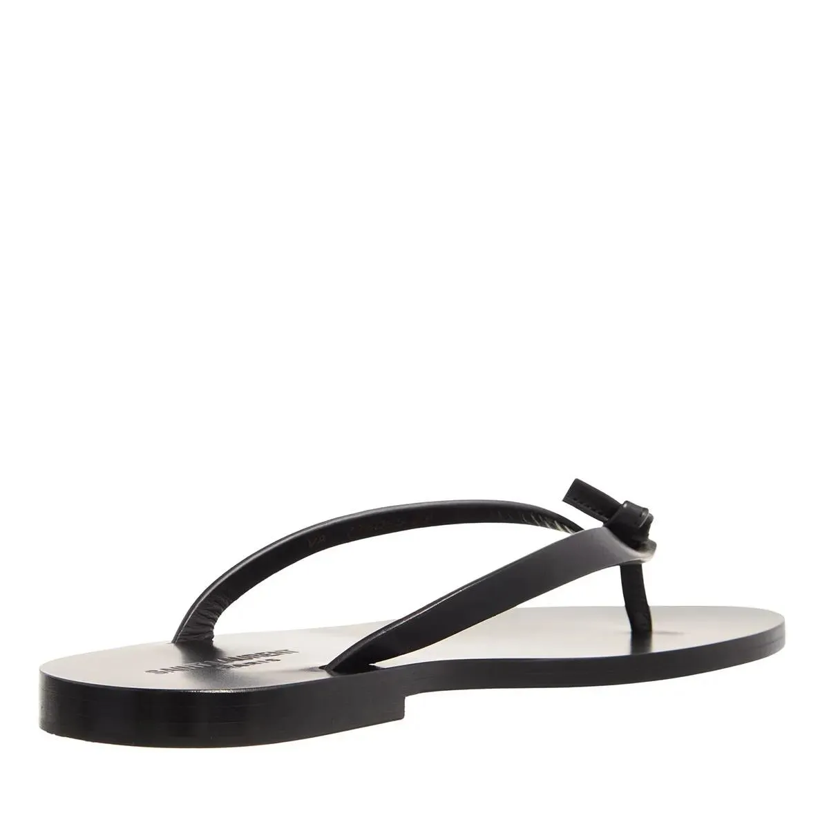 Saint Laurent Black Laguna Flip Flop Sandals