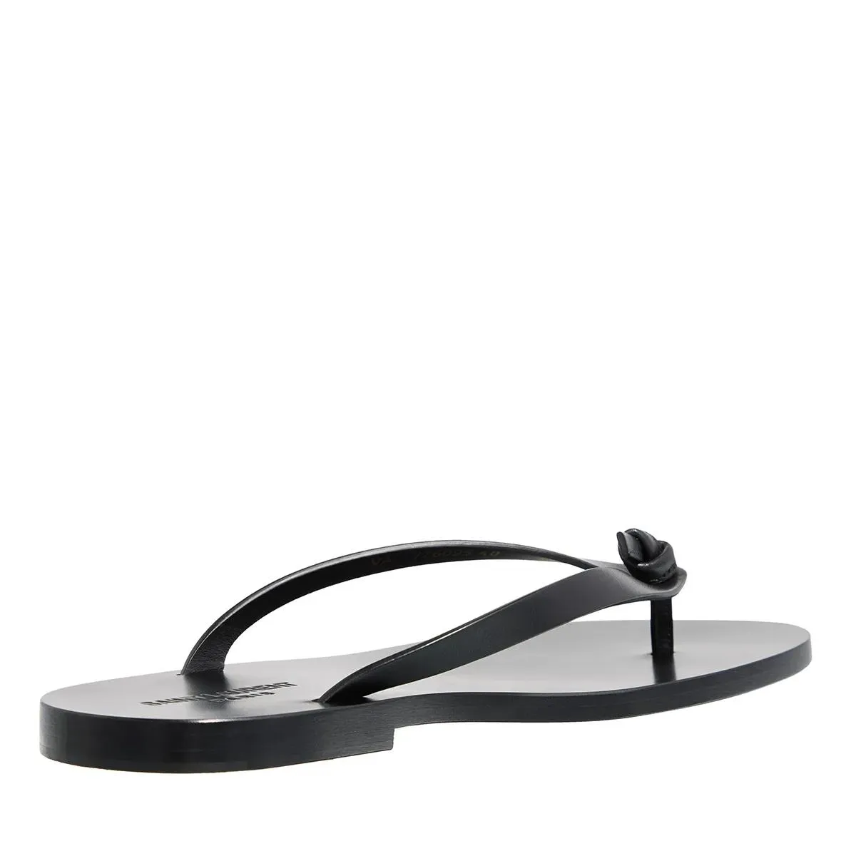 Saint Laurent Black Laguna Flip Flop Sandals