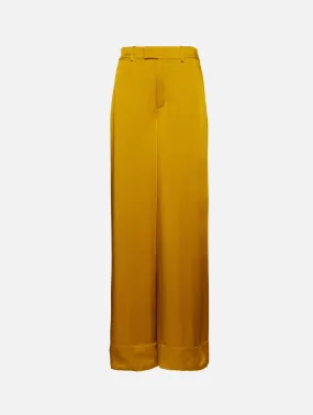 Satin Wide Leg Trousers