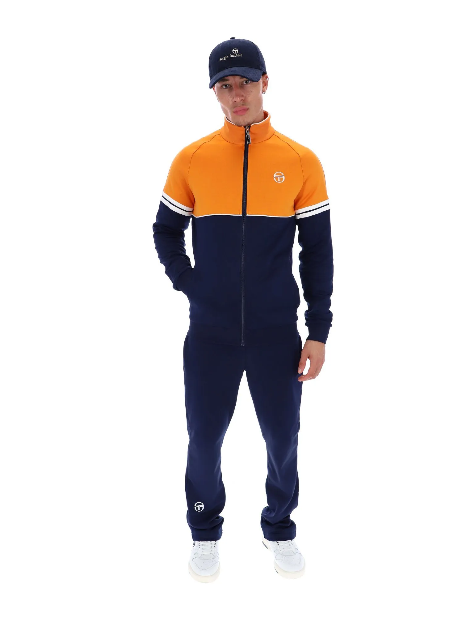 Sergio Tacchini Orion Track Jacket Marmalade Maritime