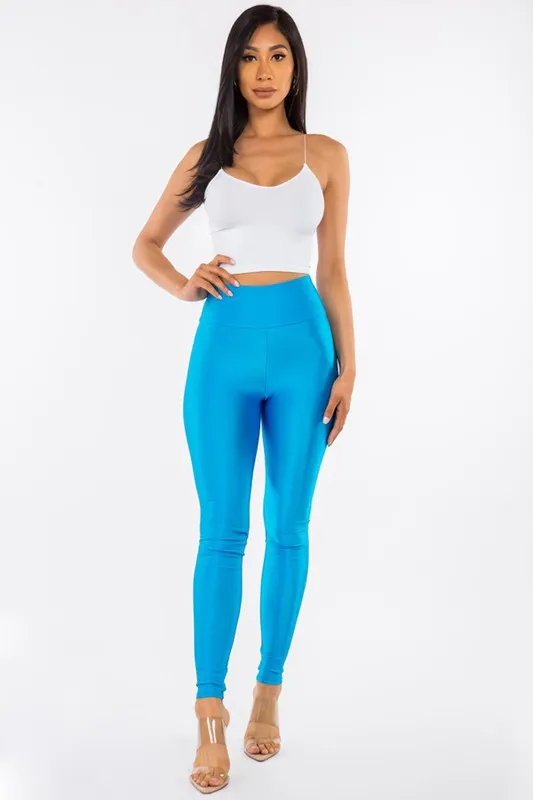 Shiny High Waisted Leggings