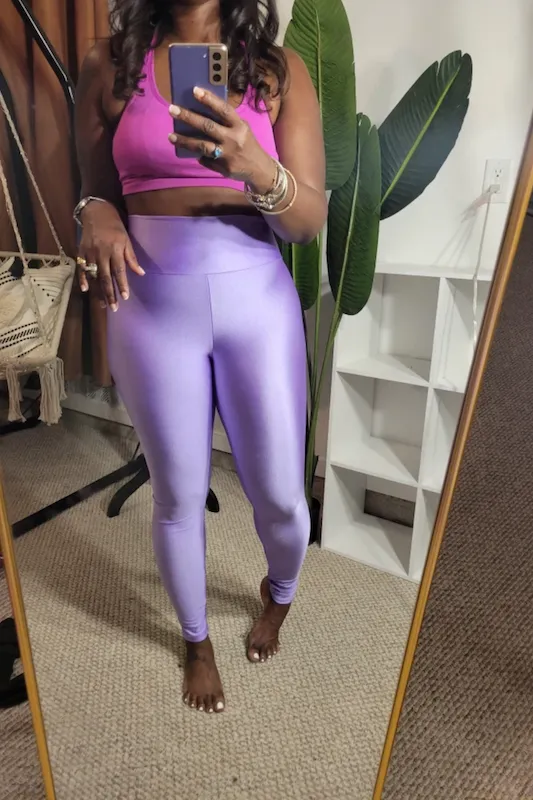 Shiny High Waisted Leggings