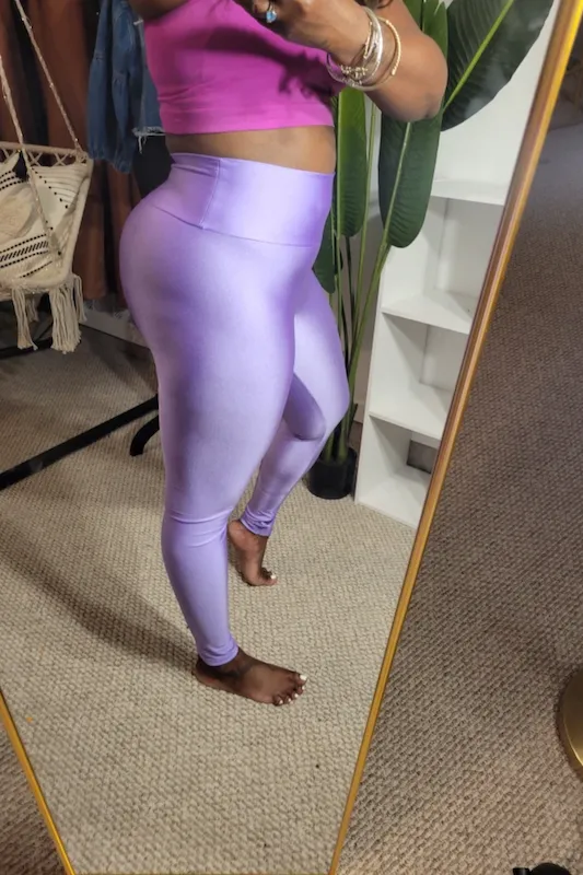 Shiny High Waisted Leggings