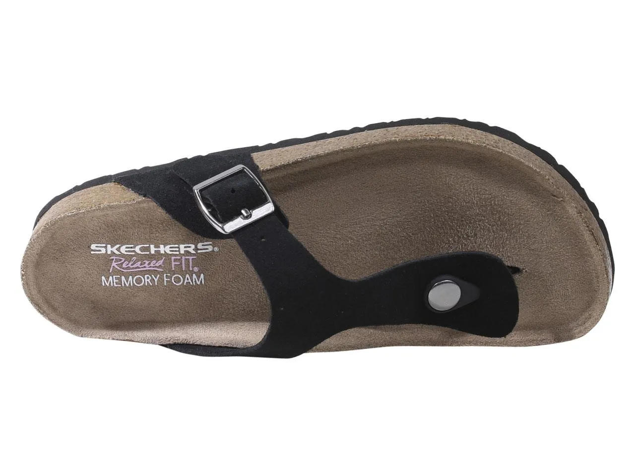 Skechers Women's Granola Pyramids Memory Foam Flip Flops Sandals