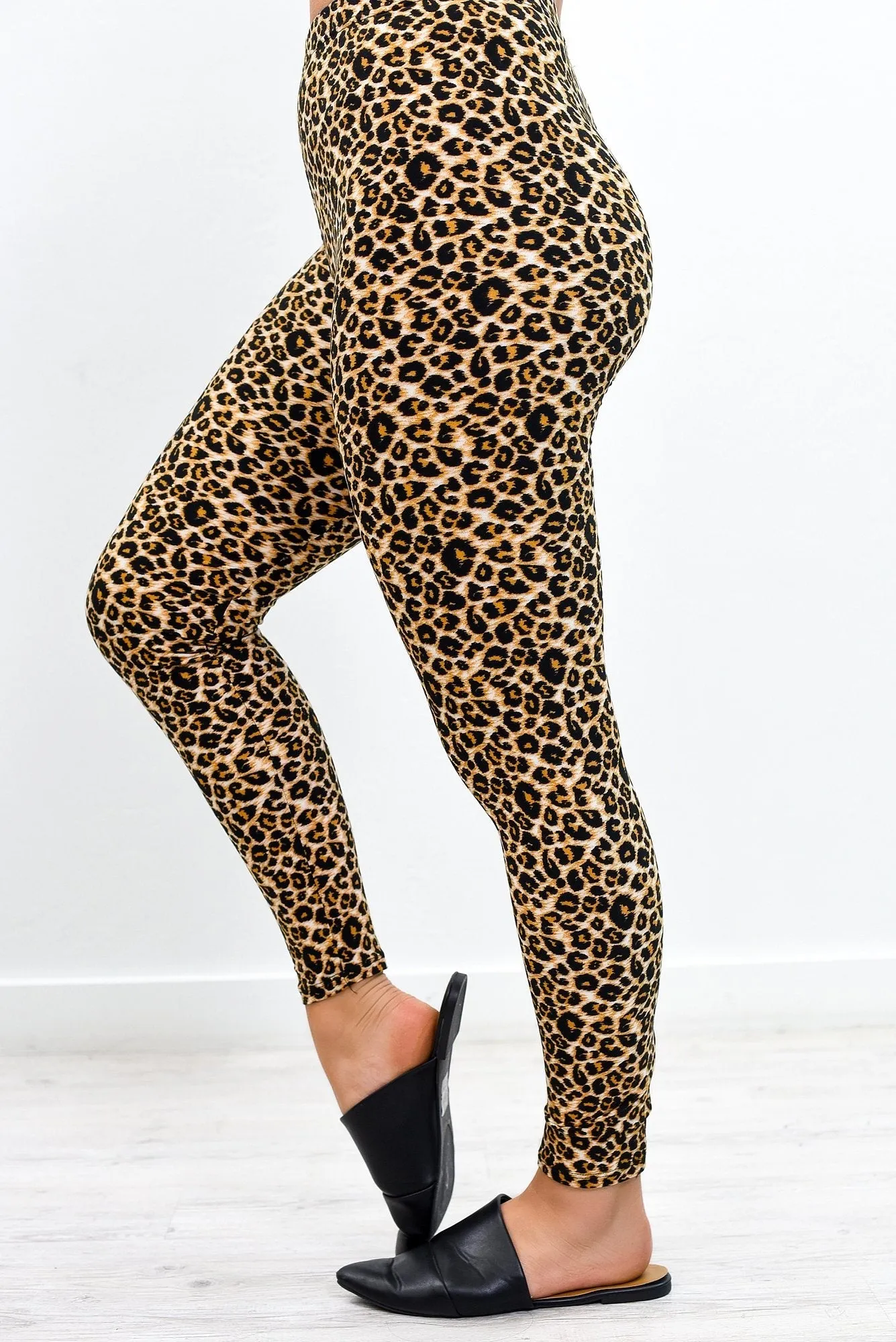 Soft Leopard Print Leggings