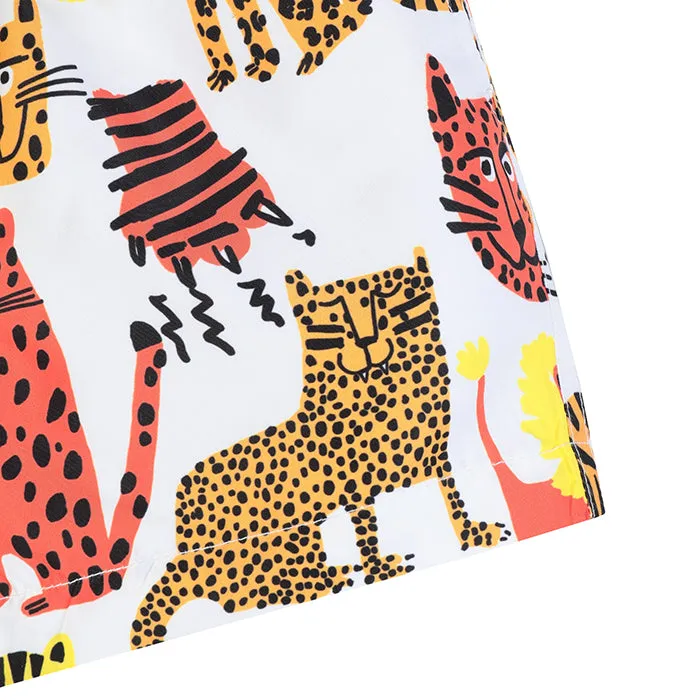 Stella McCartney Baby Swim Shorts Wild Cats Print Multicolour