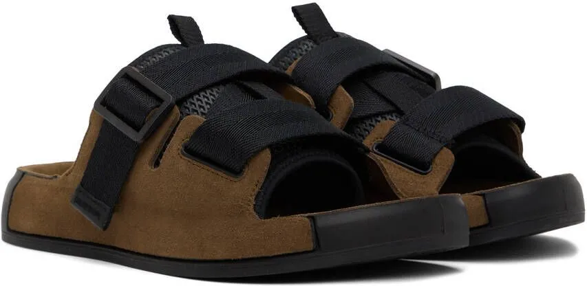 Stone Island Shadow Project Brown Tape Sandals