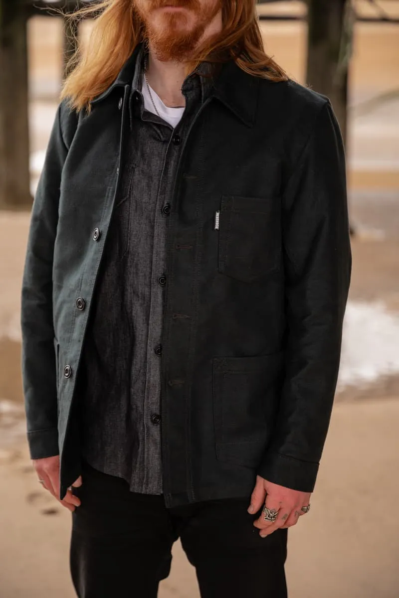 Stylish Moleskin Jacket in Atlantic Grey Color