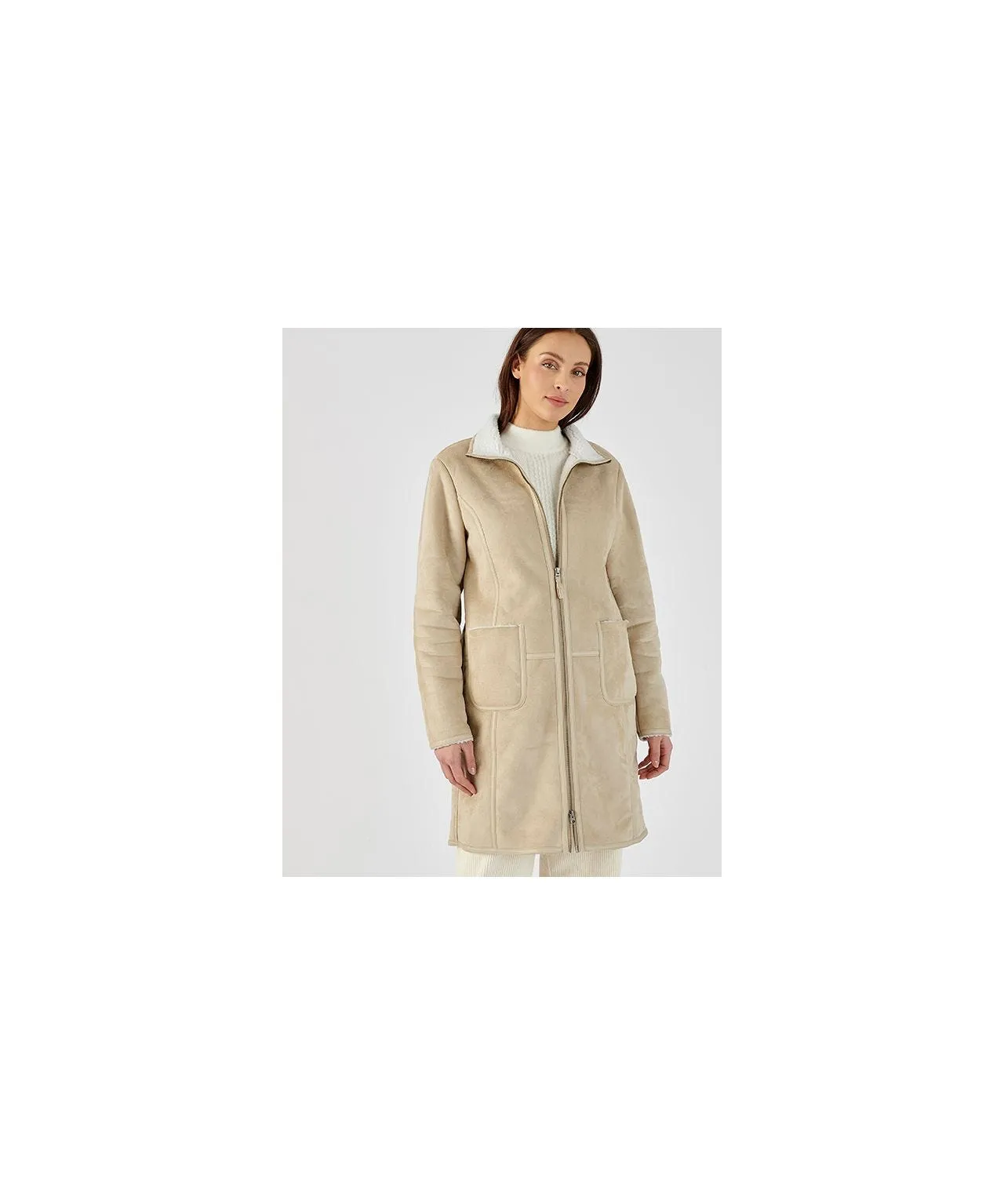 Suedette Stylish Women's Coat