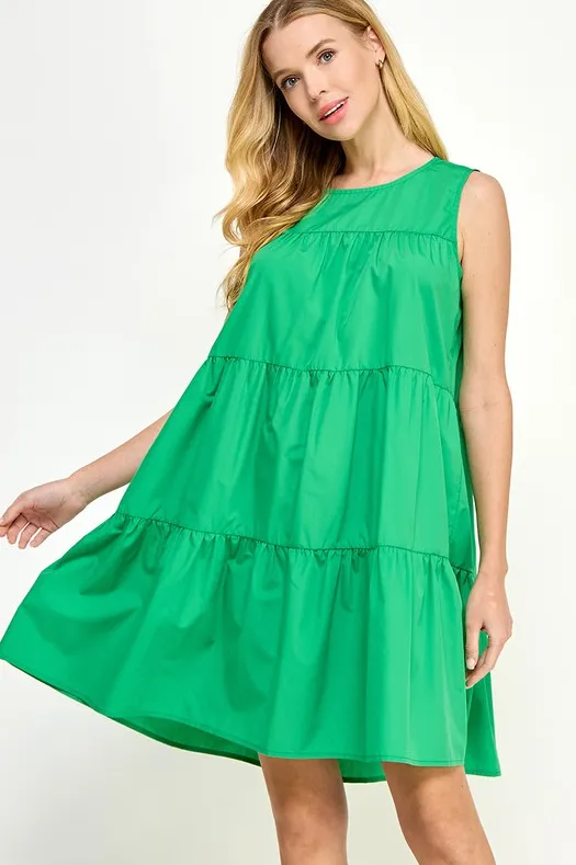 Tiered Sleeveless Dress