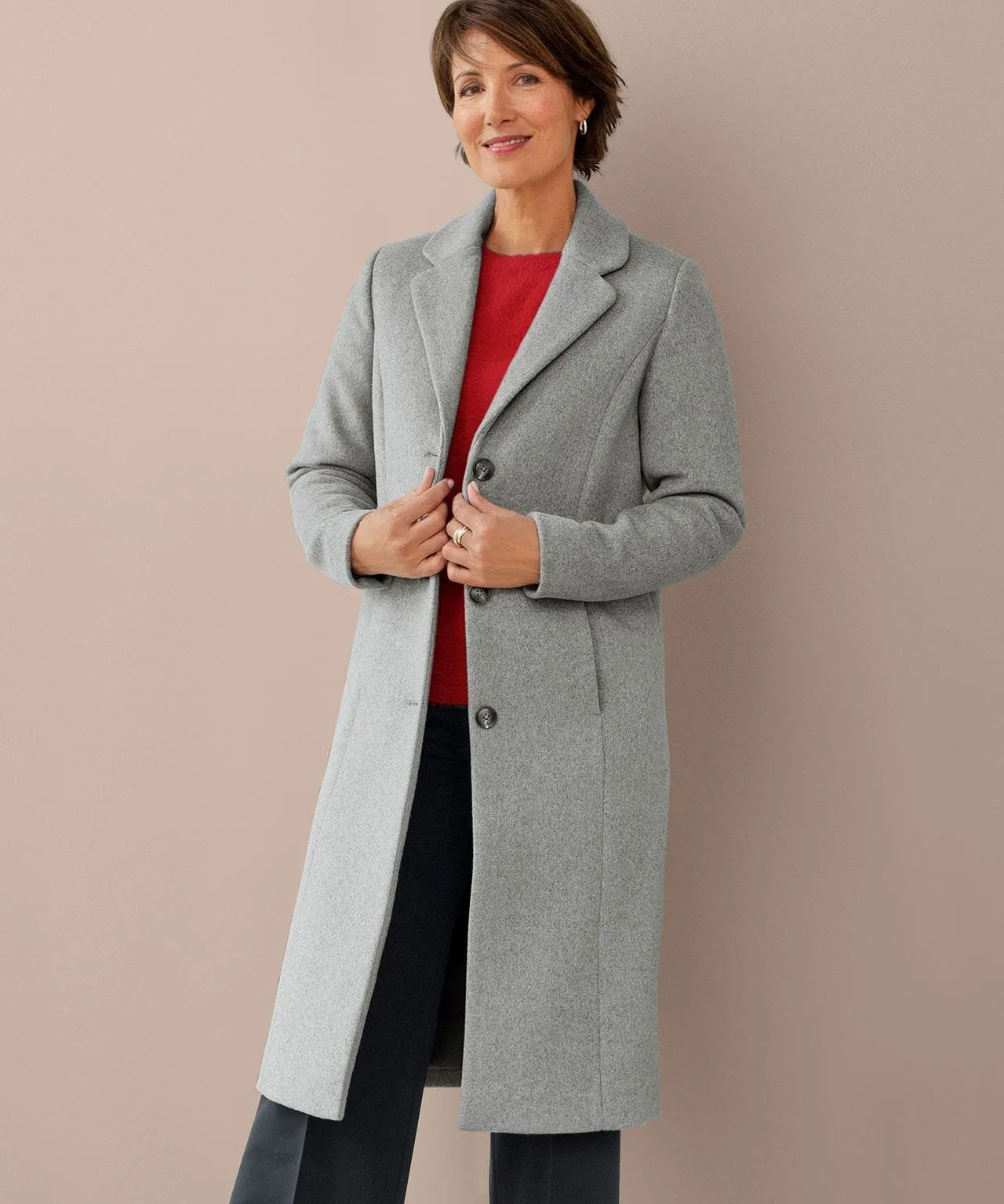 Toasty Wool Blend Coat with Thermal Lining