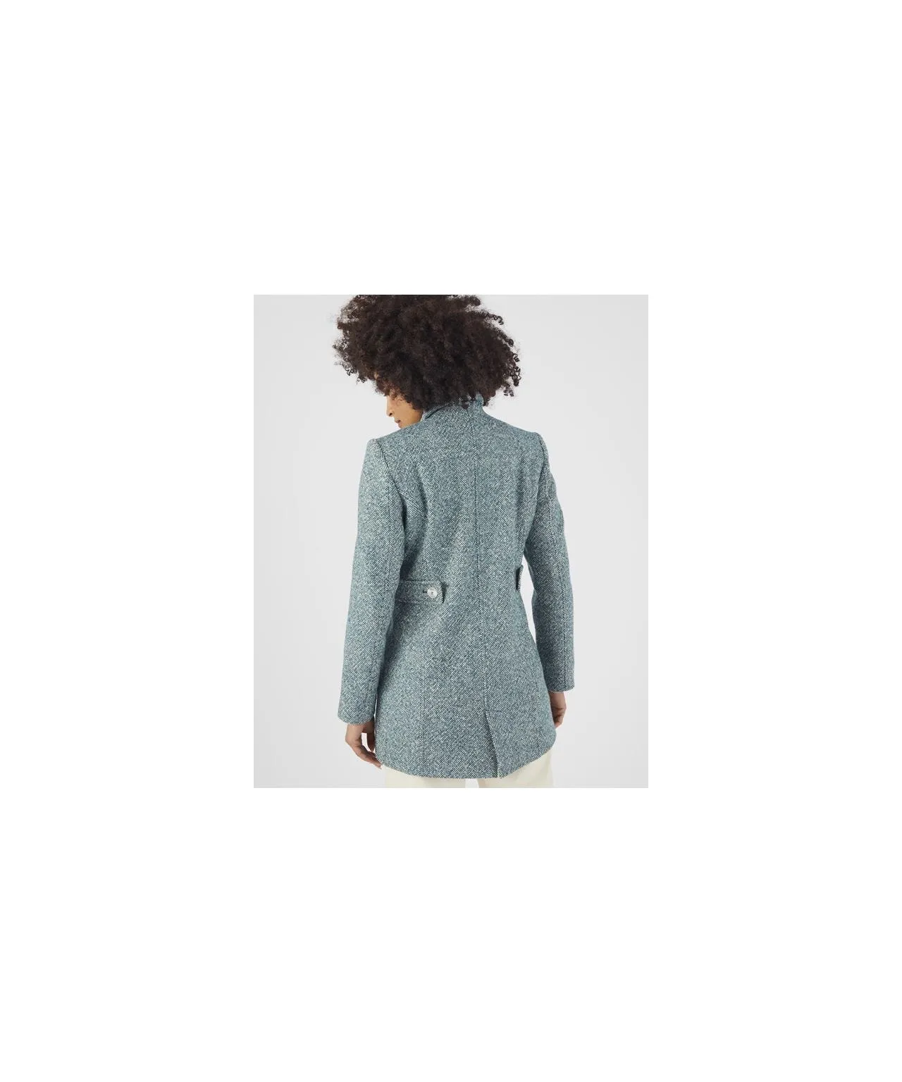 Warm Thermal Wool Coat Made from Recycled Materials