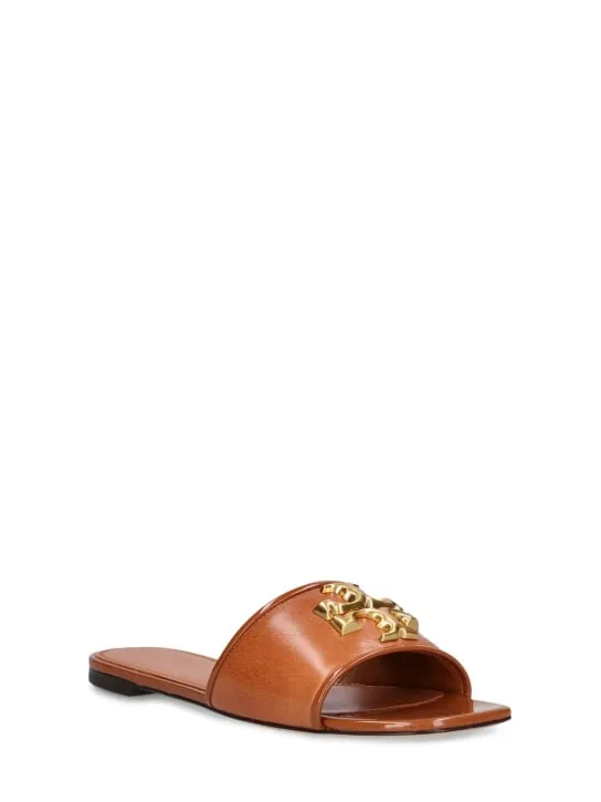 Tory Burch Eleanor Leather Slide Sandals (10mm)