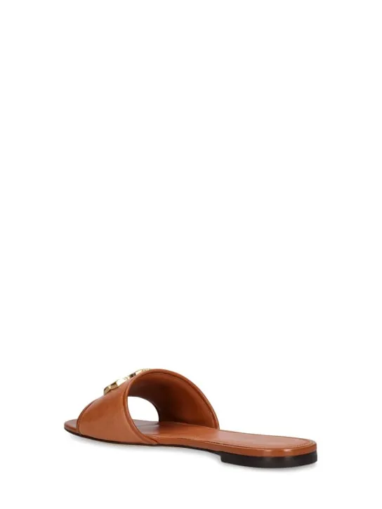 Tory Burch Eleanor Leather Slide Sandals (10mm)