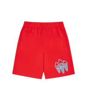 Red Triple Cone Shorts