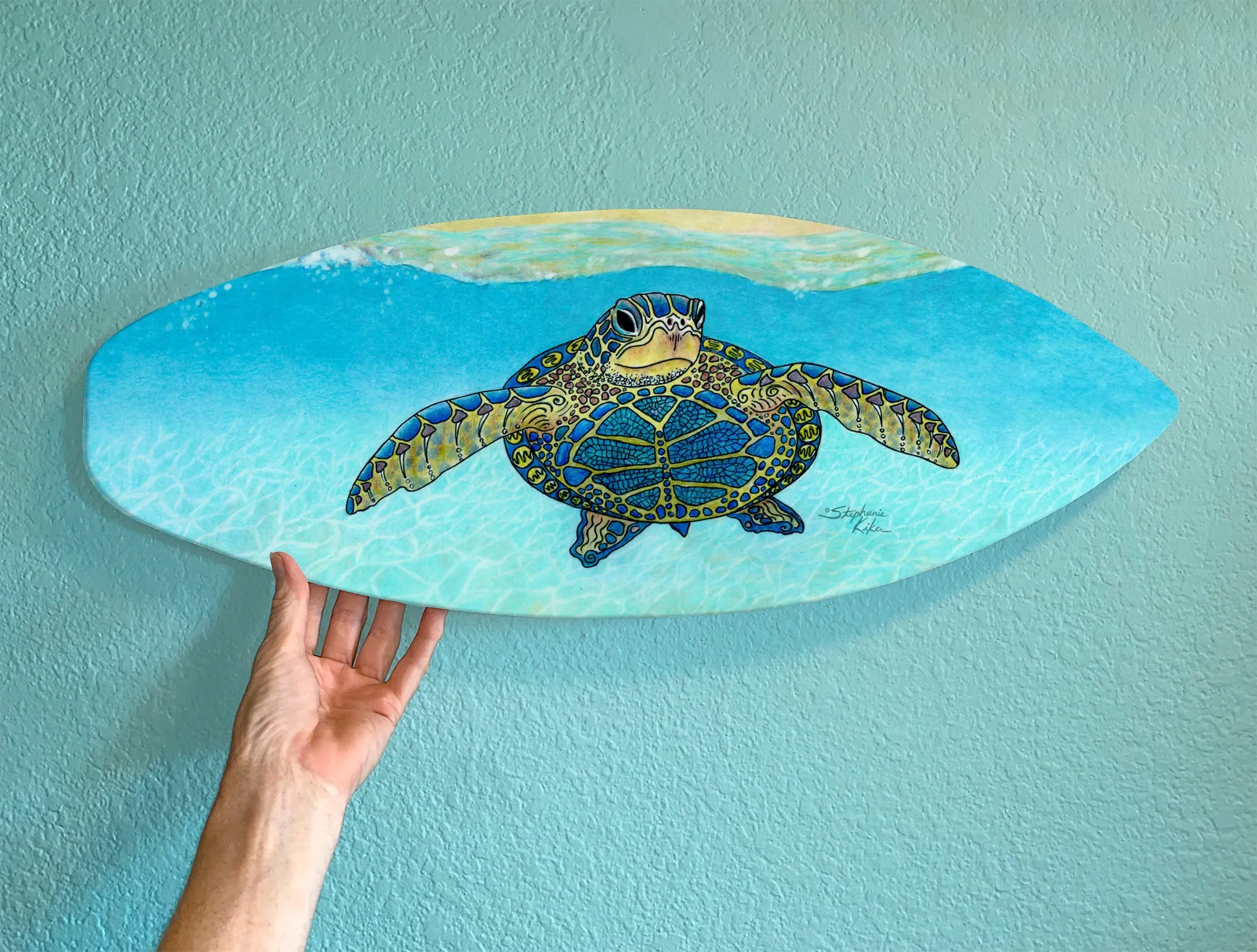 Turtle Beach Surfboard Wall Decor