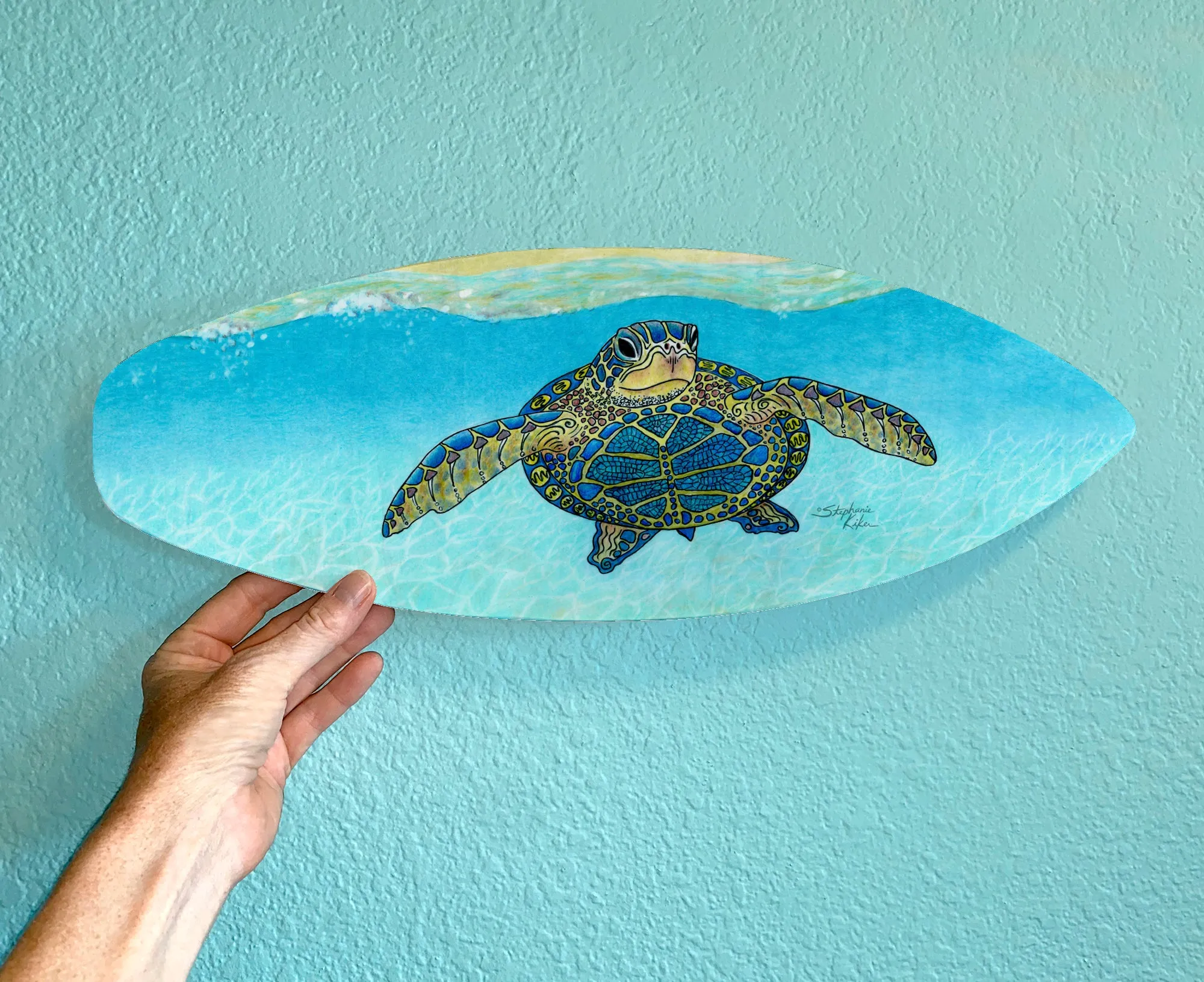 Turtle Beach Surfboard Wall Decor