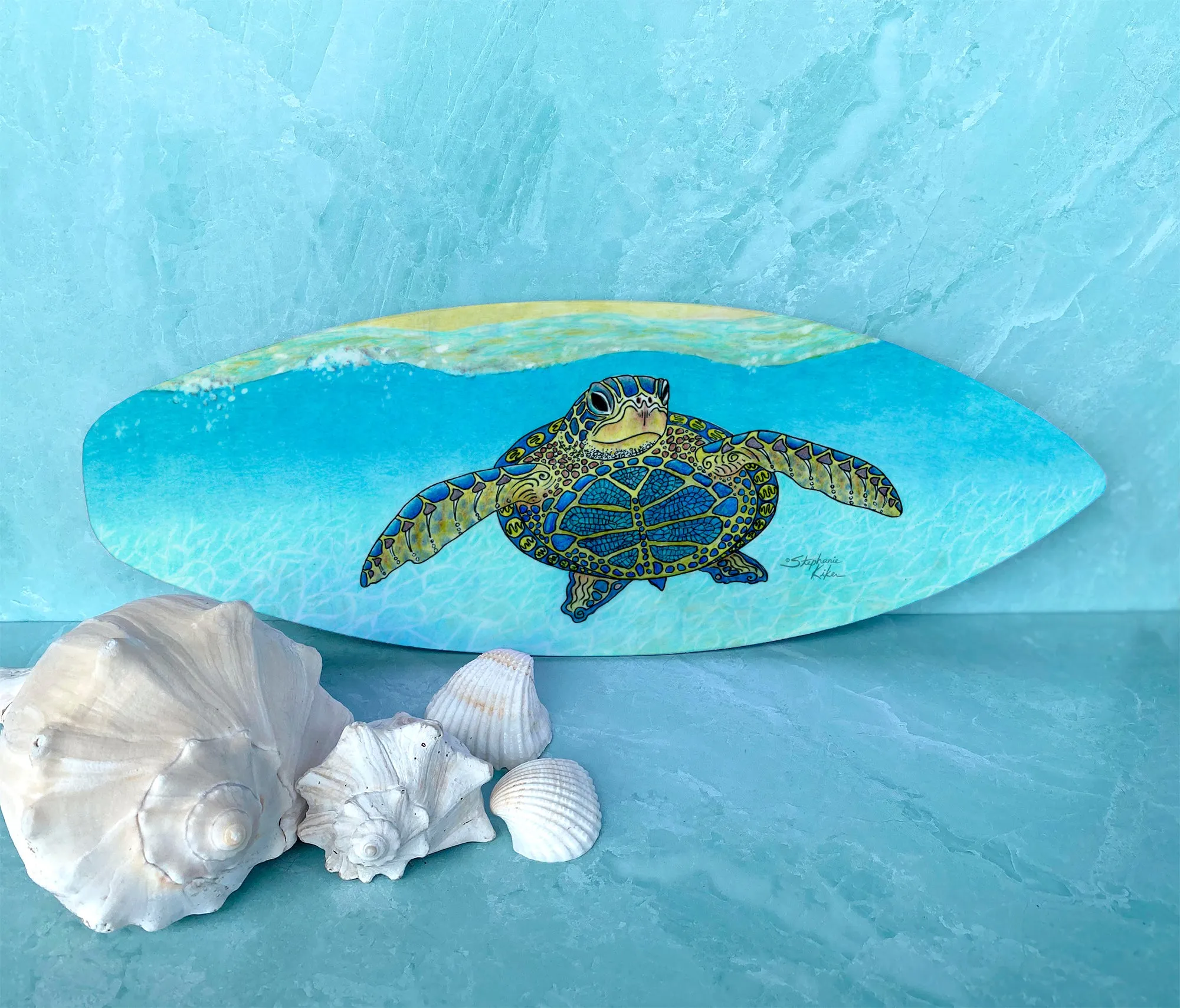 Turtle Beach Surfboard Wall Decor