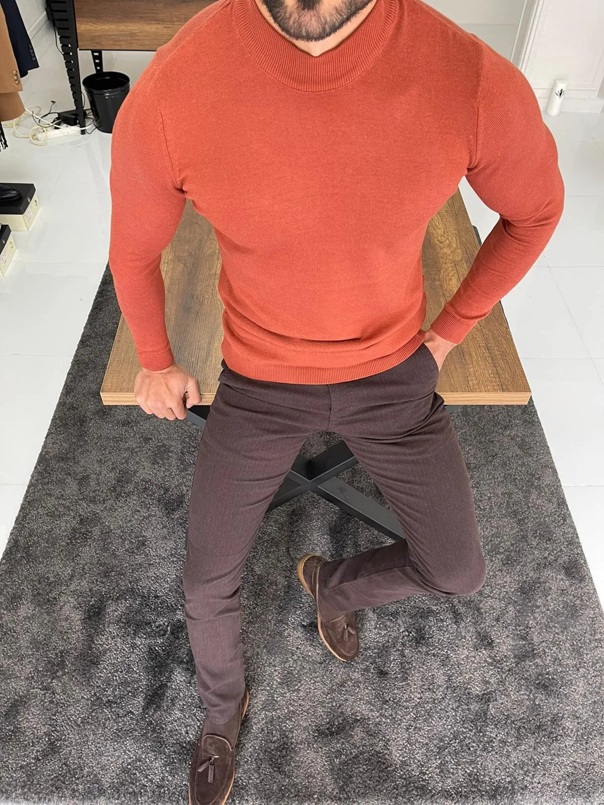 Turtleneck Sweater Slim Fit - Viena Tile