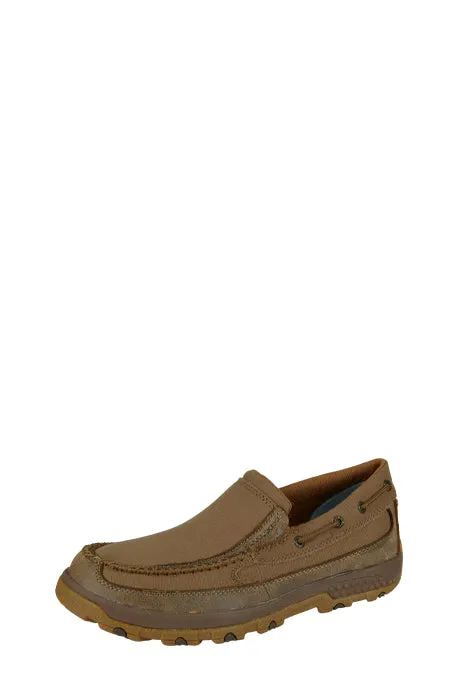 Twisted X Men's Canvas Slip On Shoes - Beige