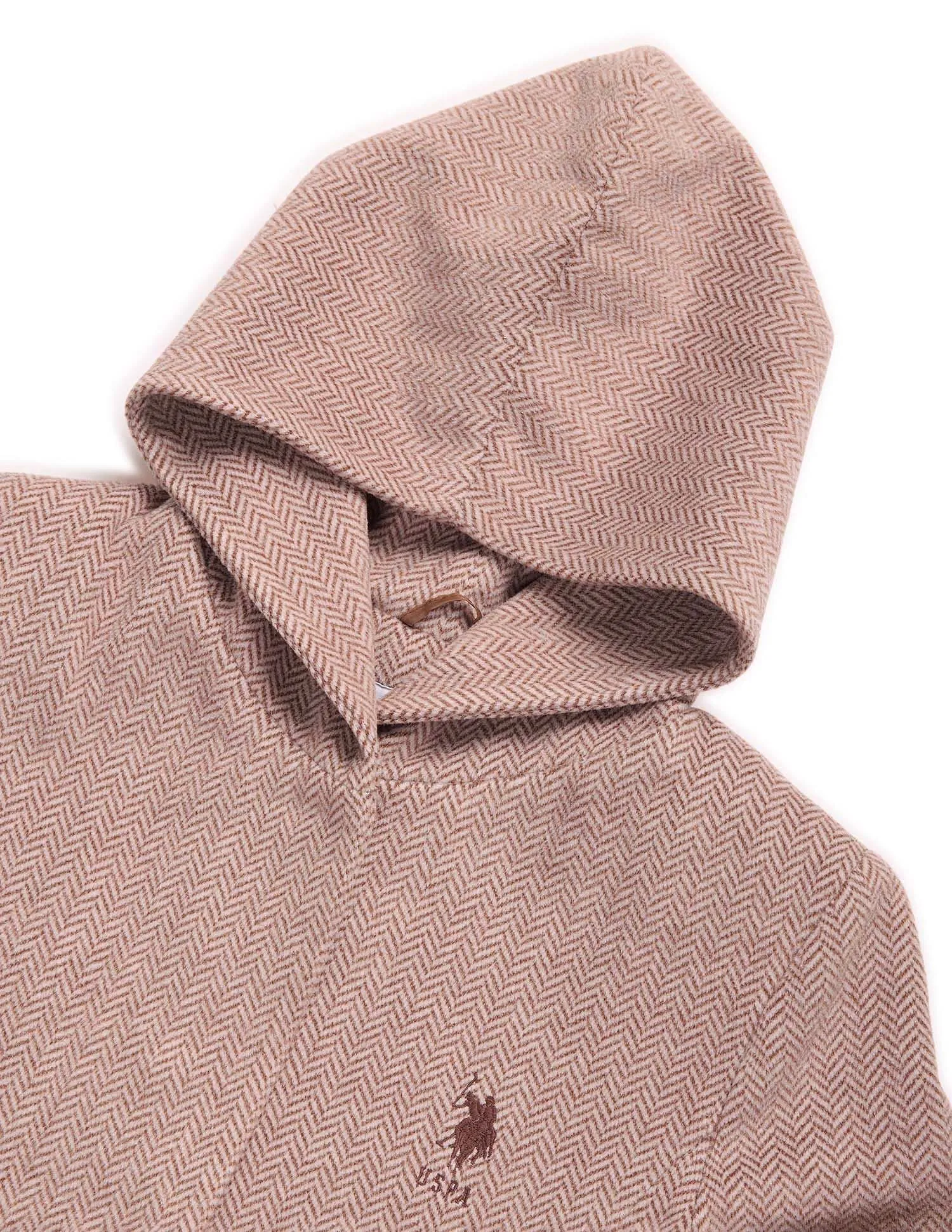 U.S. Women's Polo Assn. Herringbone Hooded Jacket