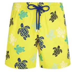 Yellow Turtles Swim Shorts Size 10 Years by Vilebrequin