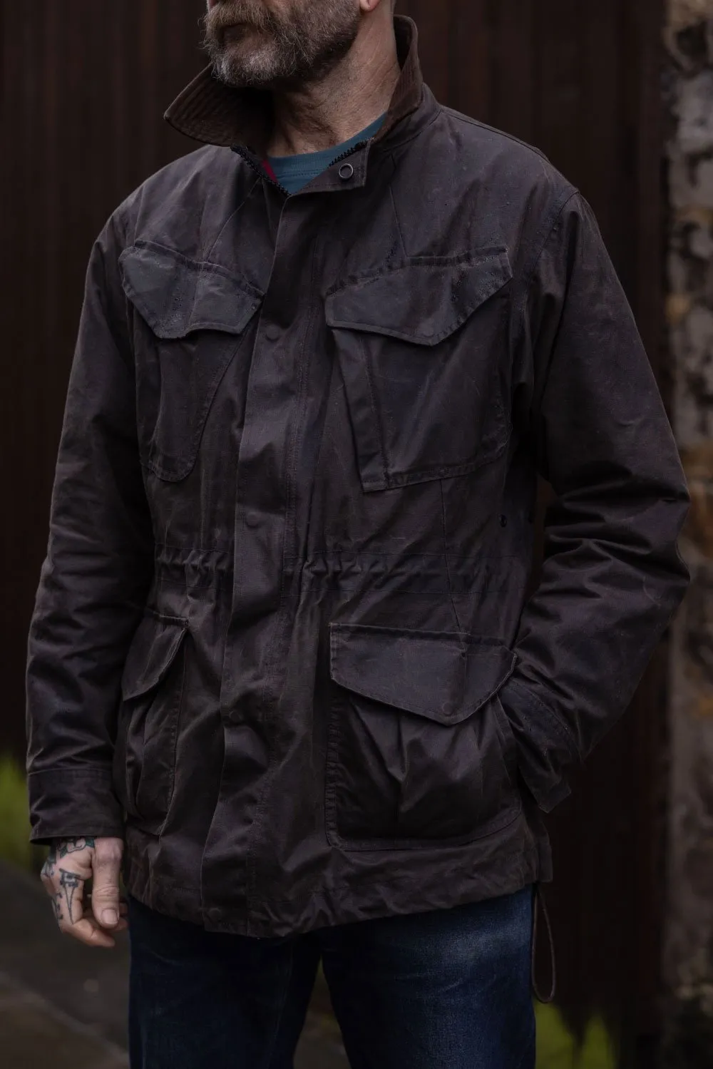 Waxed Cotton Field Coat