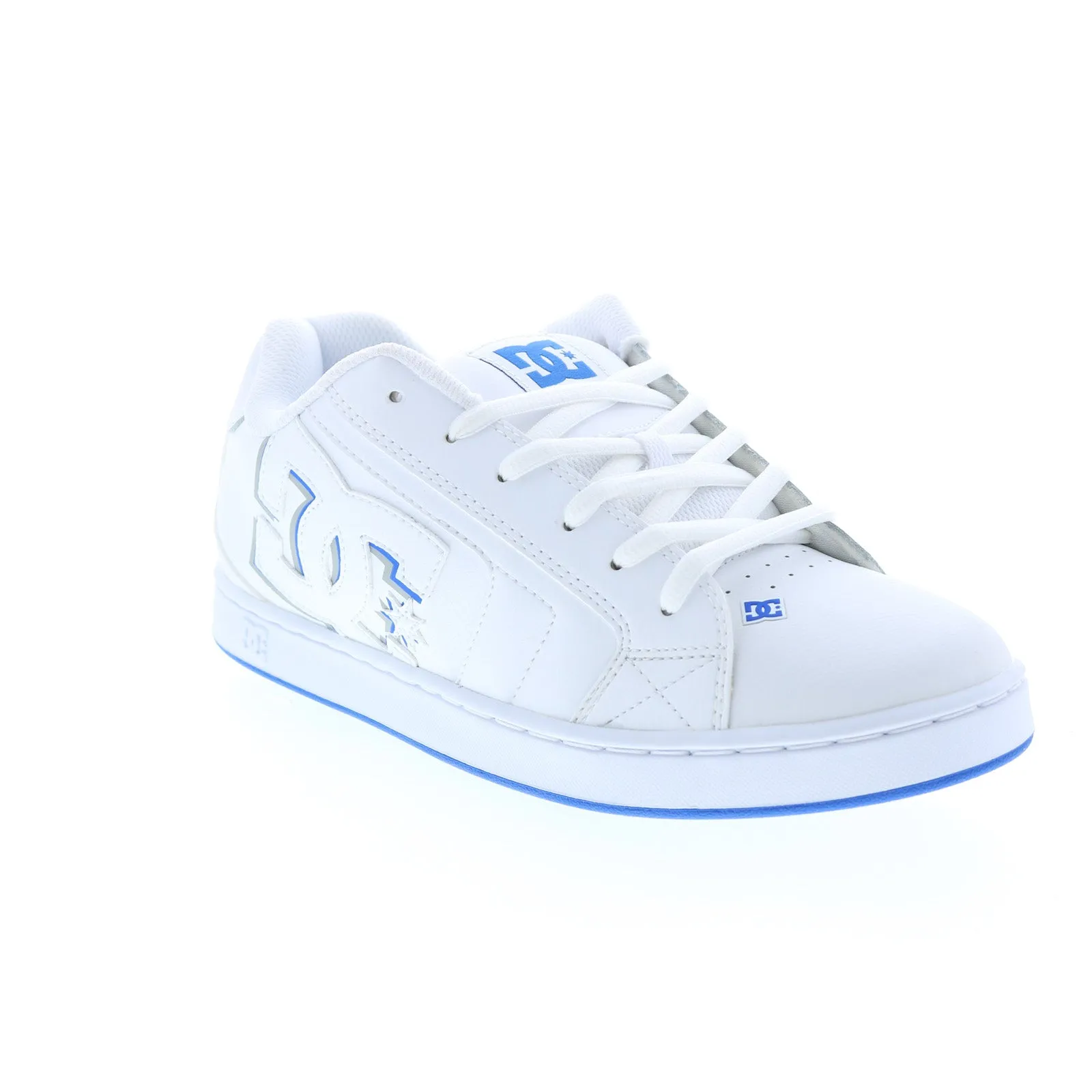 White Leather Skate Sneakers for Men - DC Net 302361-WR5 - Shop Now