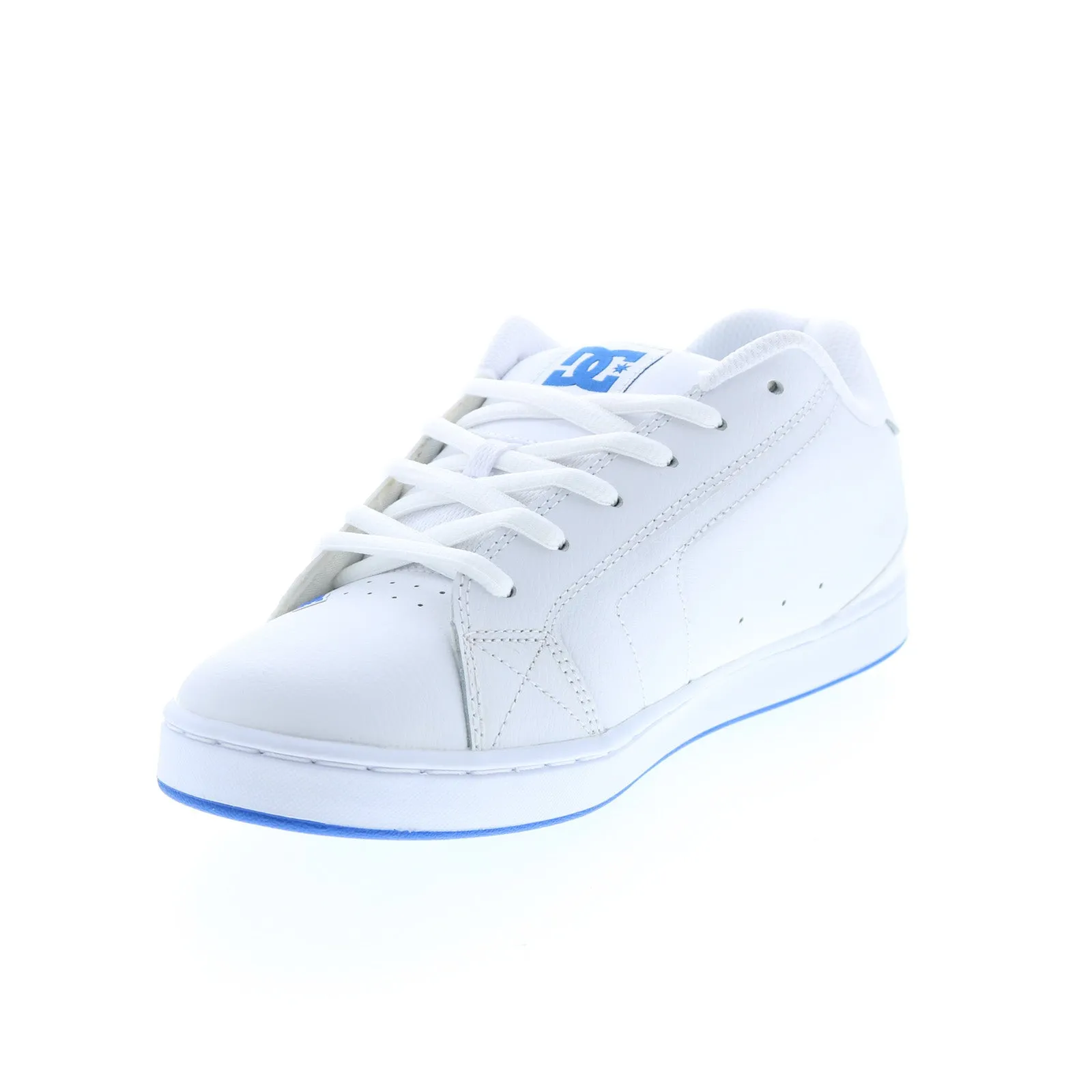 White Leather Skate Sneakers for Men - DC Net 302361-WR5 - Shop Now