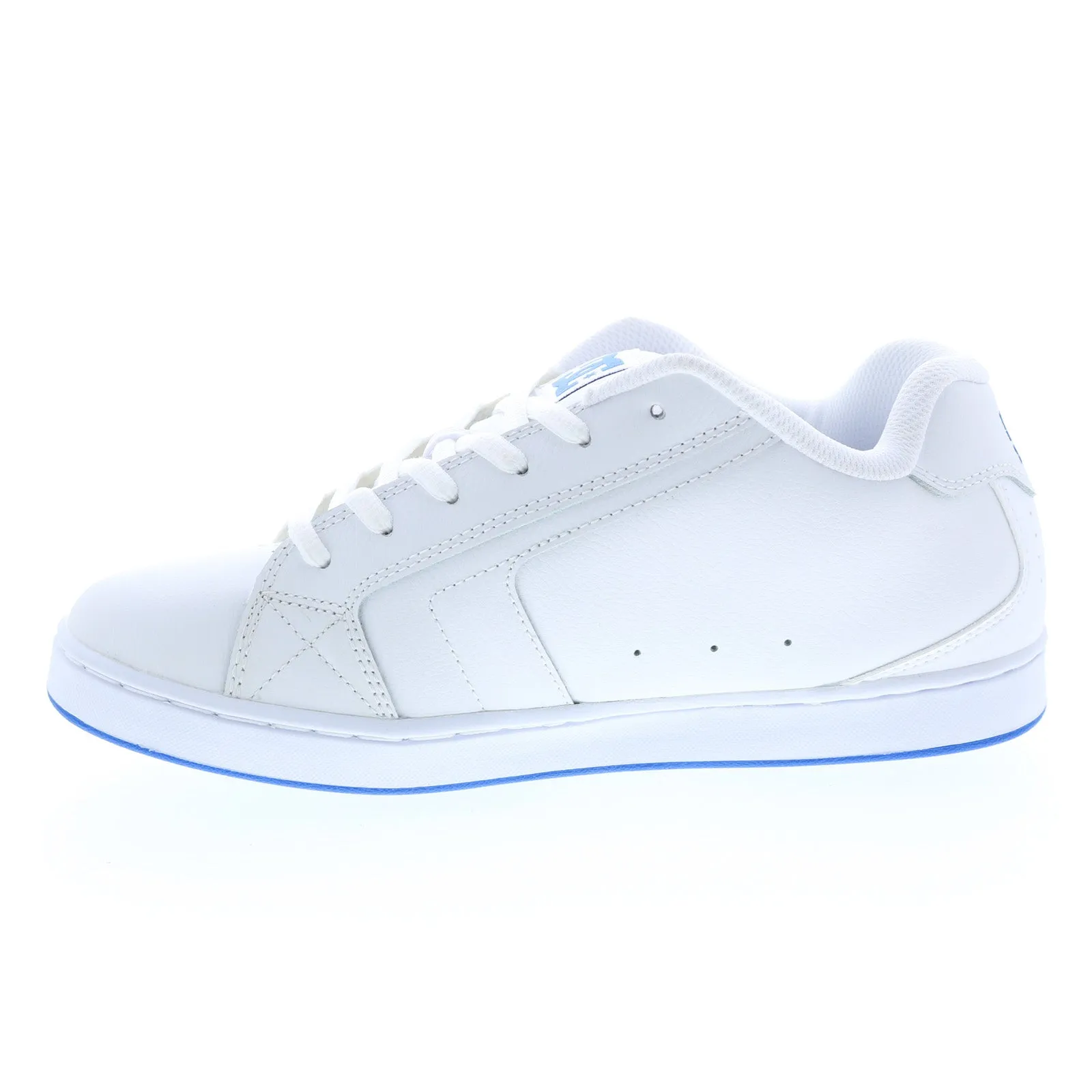 White Leather Skate Sneakers for Men - DC Net 302361-WR5 - Shop Now