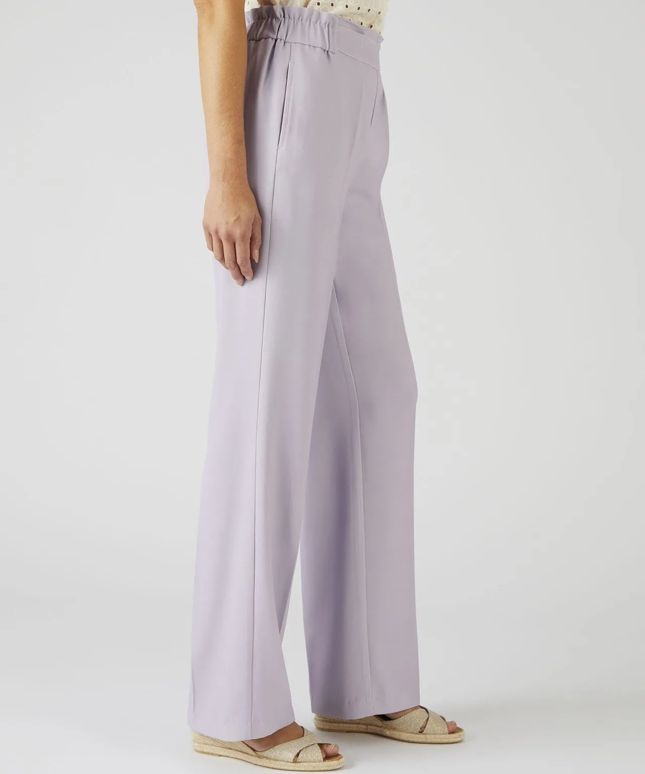 Wide Leg Pullon Trousers