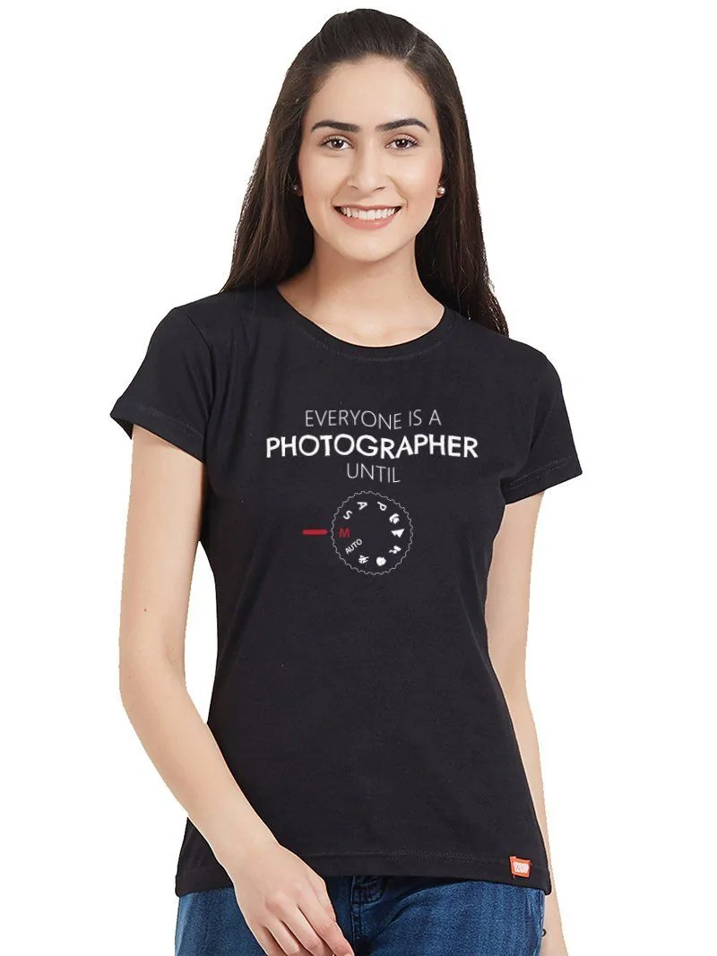 Women TShirt in Manual Mode Style