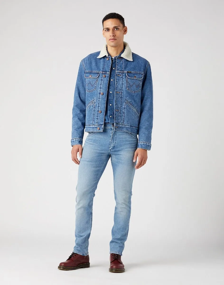 Wrangler 124MJ Sherpa Denim Jacket in Wranch