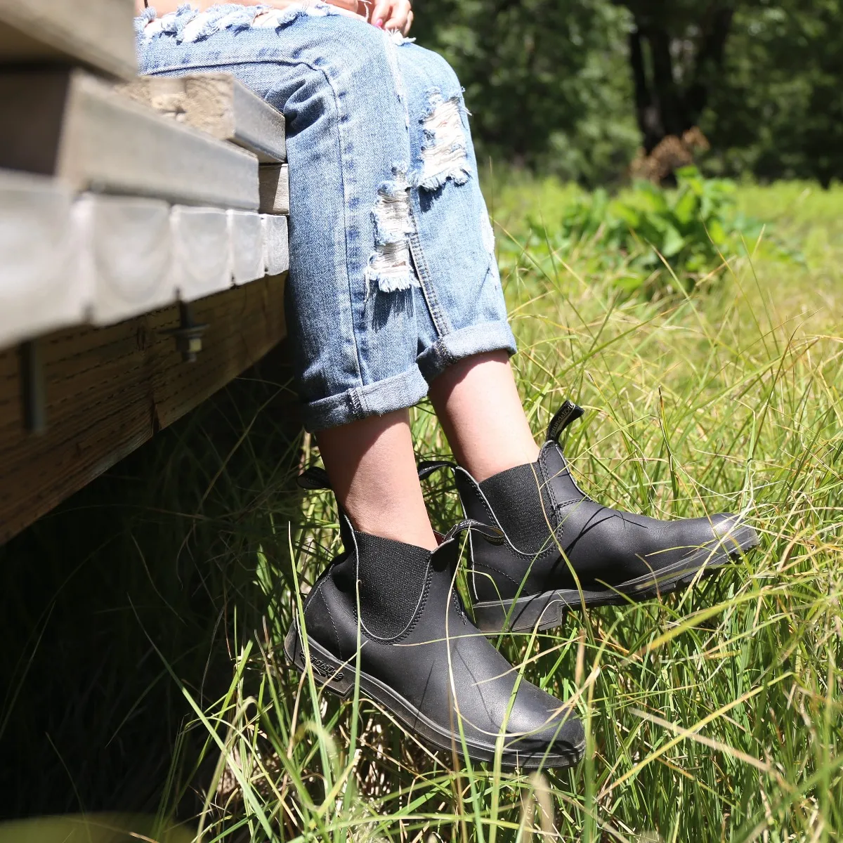 Youth Black Chelsea Boots