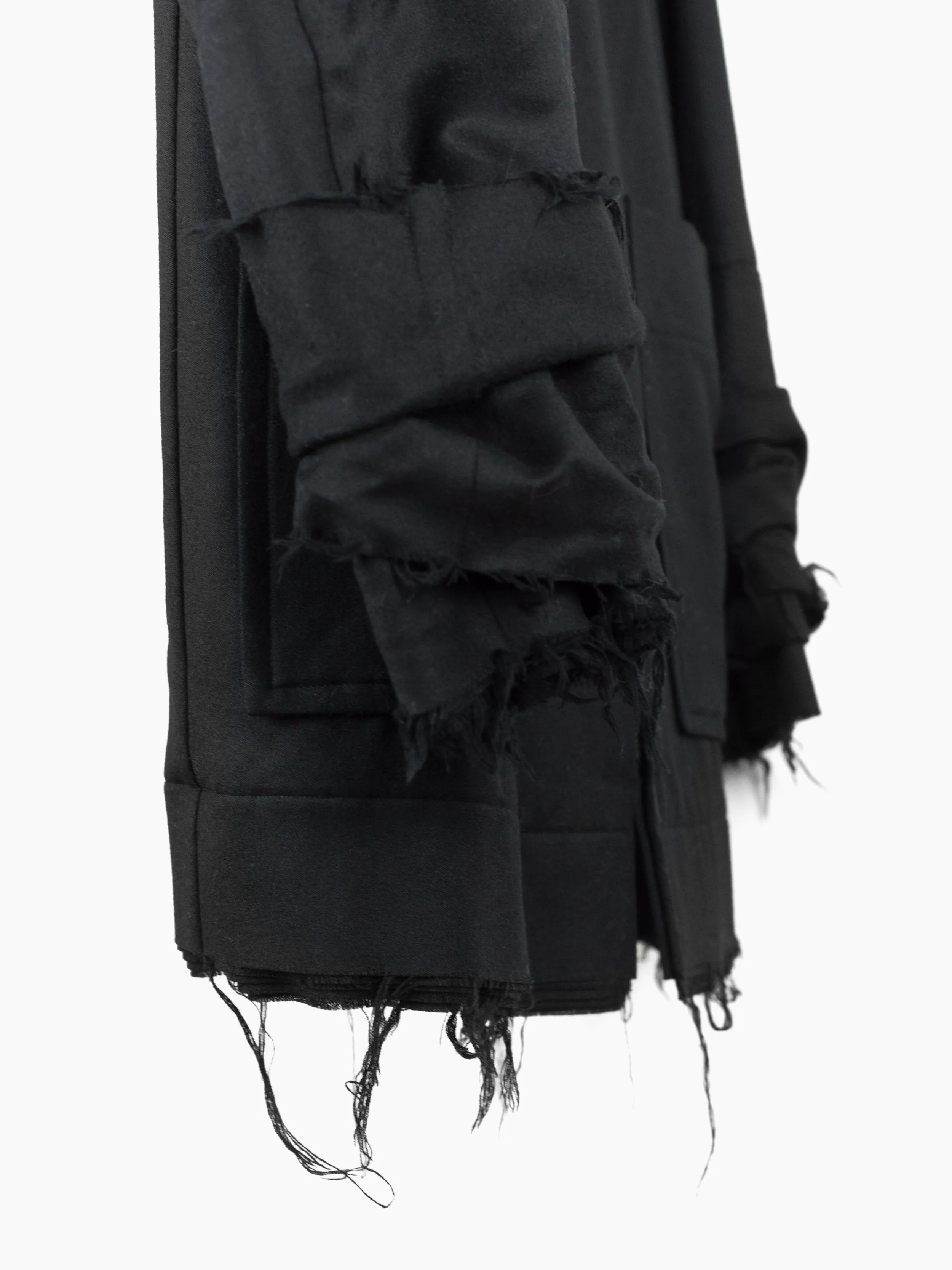 Yuji Yamada Retro Layered Hooded Coat
